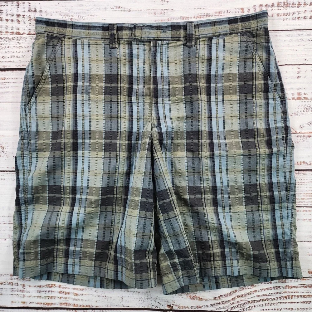 Patagonia Seersucker Shorts Men 36‎ Plaid 10